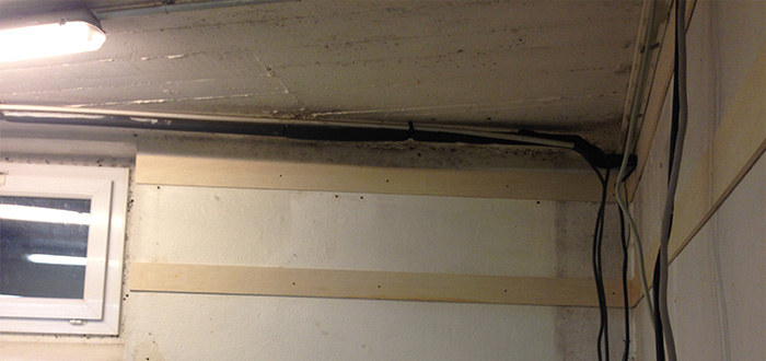 rénovation angle plafond après